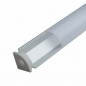 Preview: Alu Eck-Profil eloxiert 15x15mm opal 200cm
