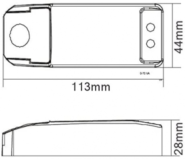 Preview: Isolicht Trafo 12V/AC - 0-105VA - dimmbar | LED Trafo - Treiber - Transformator - Netzteil geeignet für LED Beleuchtung [Energieklasse A]