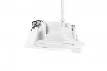 LED Einbaustrahler schwenk 3000K 5W Ø85mm 40° weiß