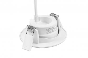 Preview: LED Einbaustrahler schwenk 3000K 5W Ø85mm 40° weiß