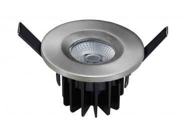 LED Einbaustrahler 8W IP65 4000K 36° 640lm silber