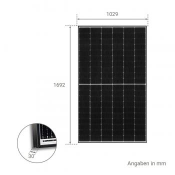 Balkonkraftwerk Komplettpaket 760 Wp JinkoSolar inkl. 600 W Deye Wechselrichter