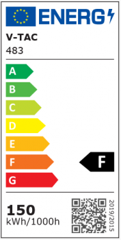 Preview: 150W LED Fluter Schwarz Grau Körper SMD 6400K