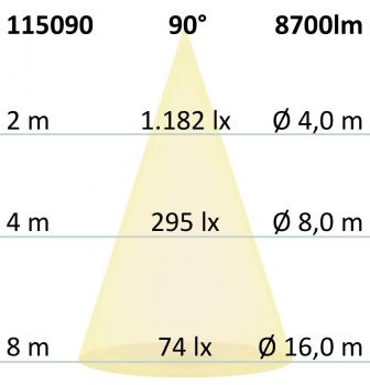 Preview: LED Street Light GR60, 4000K, IP66, mit Aufnahme für Ausleger DN45
