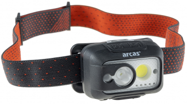 Preview: LED Akku-Stirnlampe 6W+3W mit Gestensteuerung