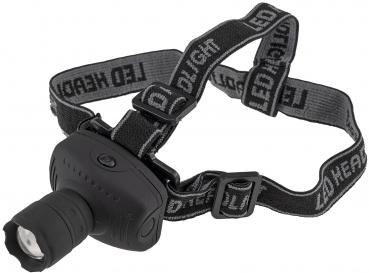 Preview: LED-Stirnlampe mit fokussierbarer 1W LED 3x AAA Batterie nötig