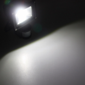 Preview: LED-Fluter mit Bewegungsmelder 10W 4200K, 3W Solar-Zelle, Akku