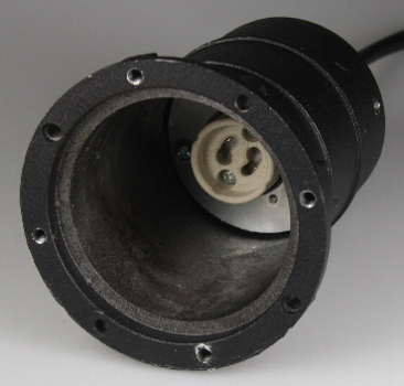 Preview: Bodenleuchte 10x10x14cm, IP65, GU10 Fassung, 4eckig