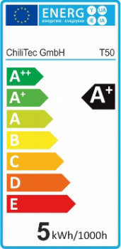 Preview: LED Tropfenlampe E27 warmweiß Epistar LED, 3000k, 400lm, 230V/5W
