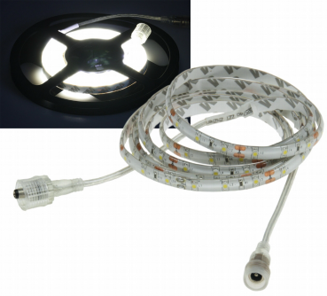 LED-Stripe 1m, neutralweiß 12V/5W, 60 LEDs, IP44, 300 Lumen