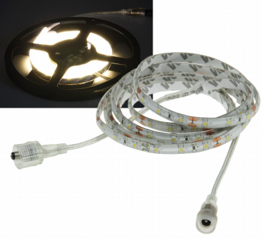 LED-Stripe 5m, warmweiß 12V/21W, 300 LEDs, IP44, 1200 Lumen