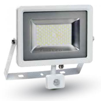 50W LED SMD Fluter Sensor Weisser Korpus 4500K