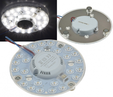 LED Umrüstmodul  für Leuchten Ø125mm, 12W, 1100lm, 4000K, Magnethalter