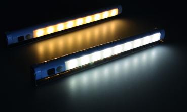 LED Unterbauleuchte mit Bewegungsmelder Batteriebet., 9 SMD LEDs, 80lm, weiß