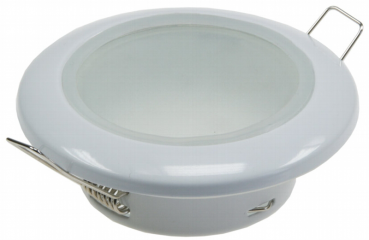 Preview: Decken-Einbaustrahler für Feuchträume rund, Ø 92mm, IP 44, weiß