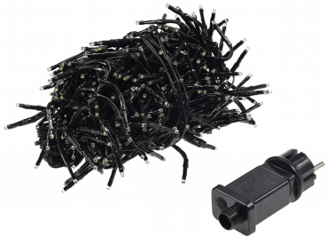 Preview: LED Büschel-Lichterkette 4m warmweiß, 8 Effekte, IP44, 400 LEDs