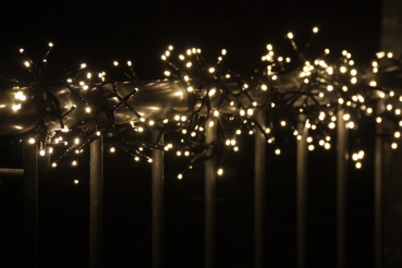 Preview: LED Büschel-Lichterkette 8m warmweiß, 8 Effekte, IP44, 800 LEDs