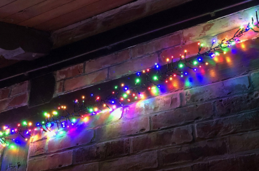 Preview: LED Büschel-Lichterkette 8m multicolor, 8 Effekte, IP44, 800 LEDs