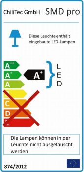 Preview: LED Unterbauleuchte 40cm 280lm, 6500k, 16 LEDs, Licht weiß