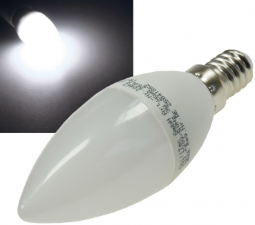 LED Kerzenlampe E14 weiß 4000k, 420lm, 230V/5W