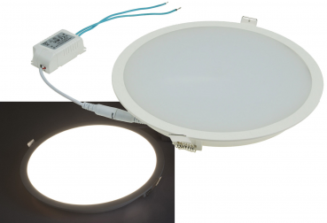 LED Licht-Panel, Ø 225mm, IP54 230V, 18W, 1500 Lumen, 4200K/neutralweiß