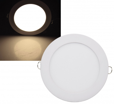 LED Licht-Panel, Ø 17cm 230V, 12W, 850 Lumen, 2900K / warmweiß