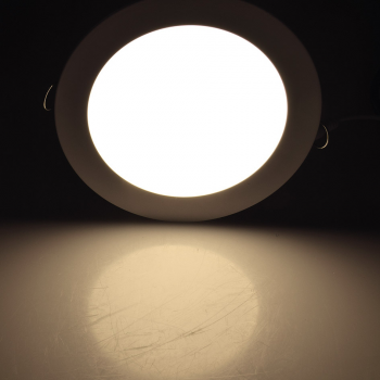Preview: LED Licht-Panel, Ø 22,5cm 230V, 18W, 1300 Lumen, 2900K / warmweiß