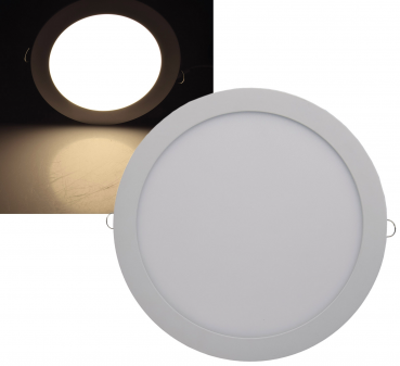 LED Licht-Panel, Ø 30cm 230V, 24W, 1680 Lumen, 2900K / warmweiß