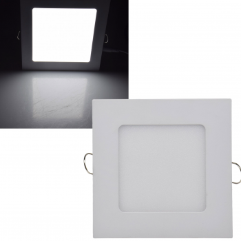 LED Licht-Panel, 12x12cm 230V, 6W, 440 Lumen, 4200K / neutralweiß