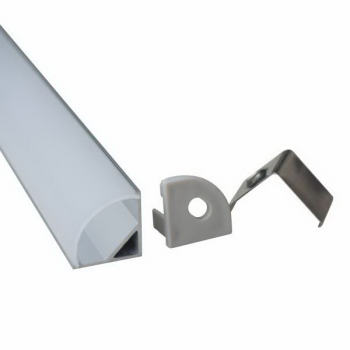 Alu Eck-Profil eloxiert 15x15mm opal 200cm