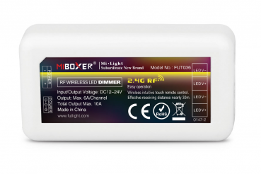 MiBoxer LED Dimmer 1 Kanal 12/24V LED Strip Panel Steuerung FUT036