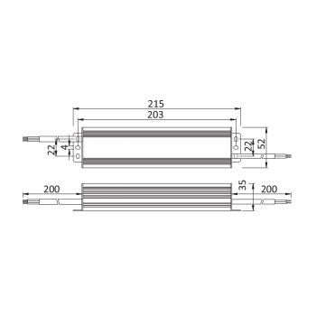 Preview: LED Netzteil 100W 24V 4.17A IP67 LongLife LED JLV-24100KA-S Schaltnetzteil Konstantspannung CV