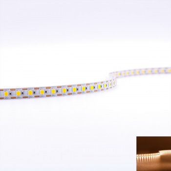 Preview: Single Cut Warmweiß 24V LED Streifen 5M 15W/m 120LED/m 8mm IP20 3000K