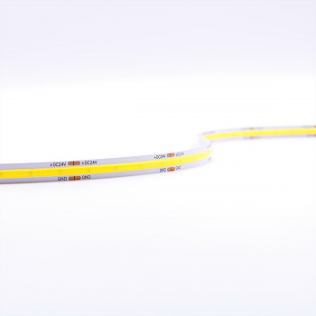 Preview: COB Neutralweiß 24V LED Streifen 5M 10W/m 528LED/m 8mm IP20 4000K