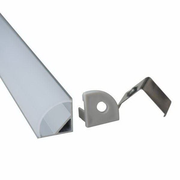 Alu Eck-Profil eloxiert 15x15mm opal 200cm