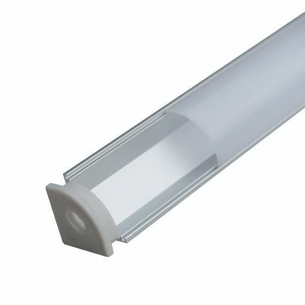 Alu Eck-Profil eloxiert 15x15mm opal 200cm