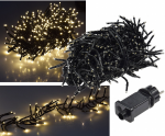 LED Büschel-Lichterkette 4m warmweiß, 8 Effekte, IP44, 400 LEDs